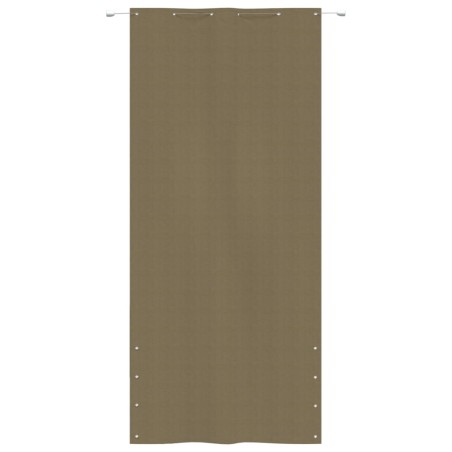 Paravento per Balcone Tortora 120x240 cm in Tessuto Oxford
