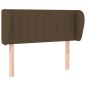 Testiera ad Orecchio Marrone Scuro 83x23x78/88 cm in Tessuto Testiera ad Orecchio Marrone Scuro 83x23x78/88 cm in Tessuto