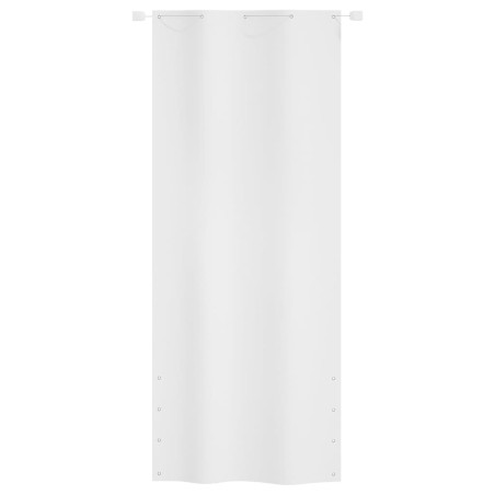Paravento per Balcone Bianco 100x240 cm in Tessuto Oxford