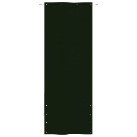 Paravento per Balcone Verde Scuro 80x240 cm in Tessuto Oxford