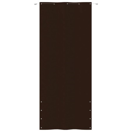 Paravento per Balcone Marrone 100x240 cm in Tessuto Oxford