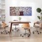 Set Stampa su Tela da Muro Fiori in Vaso Multicolore 200x80 cm Set Stampa su Tela da Muro Fiori in Vaso Multicolore 200x80 cm