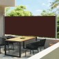 Tenda Laterale Retrattile per Patio 600x160 cm Marrone Tenda Laterale Retrattile per Patio 600x160 cm Marrone