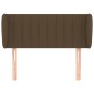 Testiera ad Orecchio Marrone Scuro 83x23x78/88 cm in Tessuto Testiera ad Orecchio Marrone Scuro 83x23x78/88 cm in Tessuto
