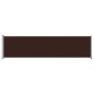 Tenda Laterale Retrattile per Patio 600x160 cm Marrone Tenda Laterale Retrattile per Patio 600x160 cm Marrone