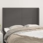 Testiera ad Orecchio Grigio 147x16x118/128cm in Similpelle Testiera ad Orecchio Grigio 147x16x118/128cm in Similpelle