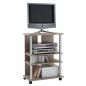 FMD Scaffale per TV/Hi-Fi con 3 Scomparti 65x40x79,2 cm in Rovere