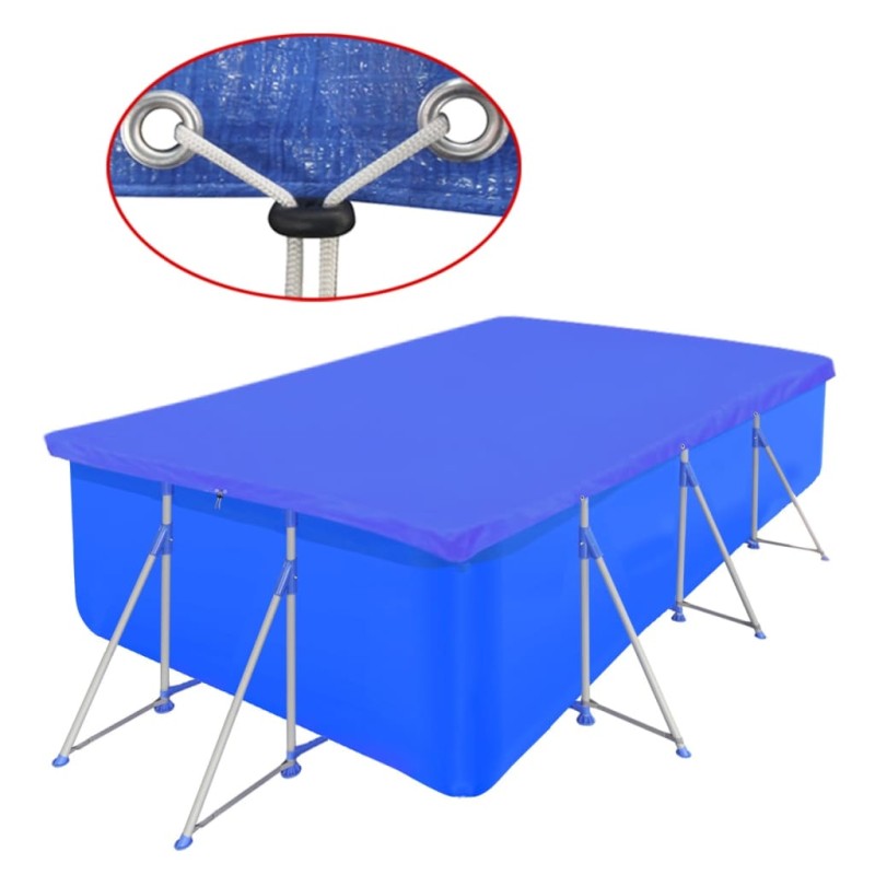 Copertura per Piscina Rettangolare 90g/mq 400 x 207 cm Copertura per Piscina Rettangolare 90g/mq 400 x 207 cm