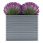 Letto Rialzato Giardino in Acciaio Zincato 100x40x77 cm Grigio Letto Rialzato Giardino in Acciaio Zincato 100x40x77 cm Grigio