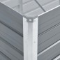 Letto Rialzato Giardino in Acciaio Zincato 100x40x77 cm Grigio Letto Rialzato Giardino in Acciaio Zincato 100x40x77 cm Grigio