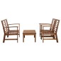 Set Divani da Giardino 4 pz in Legno Massello di Acacia Set Divani da Giardino 4 pz in Legno Massello di Acacia