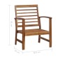 Set Divani da Giardino 4 pz in Legno Massello di Acacia Set Divani da Giardino 4 pz in Legno Massello di Acacia