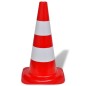 vidaXL Set 10 Coni Stradali Segnaletici Riflettenti Rosso e Bianco 50 cm vidaXL Set 10 Coni Stradali Segnaletici Riflettenti Rosso e Bianco 50 cm