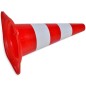vidaXL Set 10 Coni Stradali Segnaletici Riflettenti Rosso e Bianco 50 cm vidaXL Set 10 Coni Stradali Segnaletici Riflettenti Rosso e Bianco 50 cm