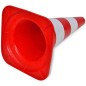 vidaXL Set 10 Coni Stradali Segnaletici Riflettenti Rosso e Bianco 50 cm vidaXL Set 10 Coni Stradali Segnaletici Riflettenti Rosso e Bianco 50 cm