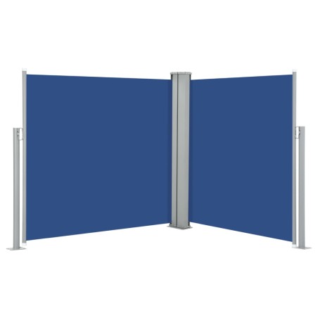 vidaXL Tenda da Sole Laterale Retrattile Blu 120x600 cm