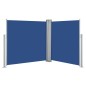 vidaXL Tenda da Sole Laterale Retrattile Blu 120x600 cm vidaXL Tenda da Sole Laterale Retrattile Blu 120x600 cm
