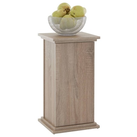 FMD Tavolino da Salotto con Anta 57,4 cm Legno di Rovere