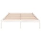 Giroletto Bianco Legno Massello 135x190 cm 4FT6 Double