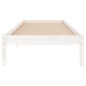 Giroletto Bianco in Legno Massello di Pino 100x200 cm