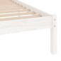 Giroletto Bianco in Legno Massello di Pino 100x200 cm