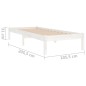 Giroletto Bianco in Legno Massello di Pino 100x200 cm