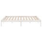 Giroletto Bianco in Legno Massello 150x200 cm 5FT King Size