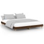 vidaXL Giroletto senza Materasso Rovere Marrone 200x200 cm Truciolato vidaXL Giroletto senza Materasso Rovere Marrone 200x200 cm Truciolato