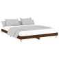 vidaXL Giroletto senza Materasso Rovere Marrone 200x200 cm Truciolato vidaXL Giroletto senza Materasso Rovere Marrone 200x200 cm Truciolato