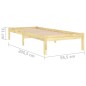 vidaXL Giroletto in Legno Massello di Pino 90x200 cm vidaXL Giroletto in Legno Massello di Pino 90x200 cm