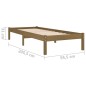 Giroletto Marrone Miele in Legno Massello di Pino 90x200 cm Giroletto Marrone Miele in Legno Massello di Pino 90x200 cm
