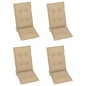 Sedie da Giardino Reclinabili 3 pz con Cuscini Massello Acacia Sedie da Giardino Reclinabili 3 pz con Cuscini Massello Acacia