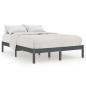 Giroletto Grigio in Legno Massello 180x200 cm 6FT Super King