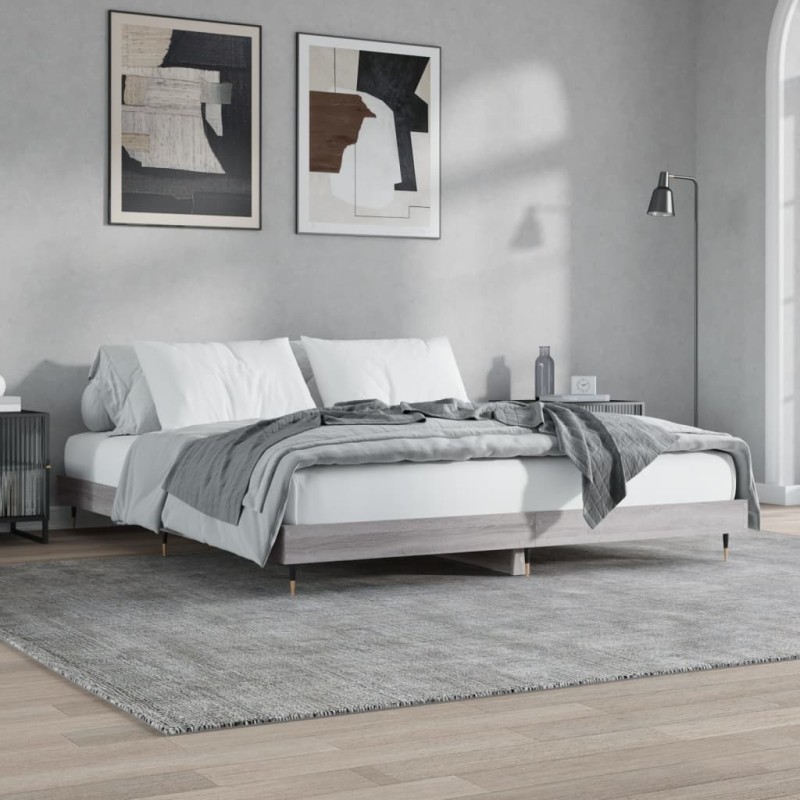Giroletto Grigio Sonoma 150x200 cm in Legno Multistrato Giroletto Grigio Sonoma 150x200 cm in Legno Multistrato