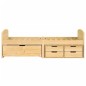 vidaXL Dormeuse 5 Cassetti 90x200 cm Legno Massello Pino IRUN