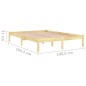 Giroletto Legno Massello 135x190 cm 4FT6 Double Giroletto Legno Massello 135x190 cm 4FT6 Double