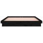 Giroletto LED Nero 120x190cm 4FT Small Double in Legno Massello Giroletto LED Nero 120x190cm 4FT Small Double in Legno Massello
