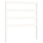 Giroletto con Testiera Bianco 90x200 cm in Legno Massello Giroletto con Testiera Bianco 90x200 cm in Legno Massello