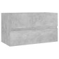 Mobile Sottolavabo Grigio Cemento 80x38,5x45 cm in Truciolato Mobile Sottolavabo Grigio Cemento 80x38,5x45 cm in Truciolato