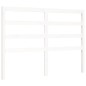 vidaXL Giroletto con Testiera Bianco Small Double Legno Massello vidaXL Giroletto con Testiera Bianco Small Double Legno Massello