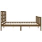 Giroletto con Testiera Miele 180x200 cm in Legno Massello Giroletto con Testiera Miele 180x200 cm in Legno Massello
