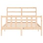 Giroletto con Testiera 140x190 cm in Legno Massello Giroletto con Testiera 140x190 cm in Legno Massello