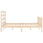 Giroletto con Testiera 140x190 cm in Legno Massello Giroletto con Testiera 140x190 cm in Legno Massello