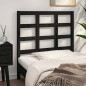 Testiera per Letto Nera 95,5x4x100 cm Legno Massello di Pino Testiera per Letto Nera 95,5x4x100 cm Legno Massello di Pino