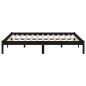 Giroletto Nero Legno Massello 135x190 cm 4FT6 Double Giroletto Nero Legno Massello 135x190 cm 4FT6 Double