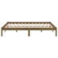 Giroletto Marrone Miele in Legno Massello di Pino 160x200 cm