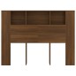 Testiera con Scomparti Rovere Marrone 140x18,5x104,5 cm Testiera con Scomparti Rovere Marrone 140x18,5x104,5 cm