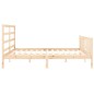 Giroletto con Testiera 200x200 cm in Legno Massello Giroletto con Testiera 200x200 cm in Legno Massello