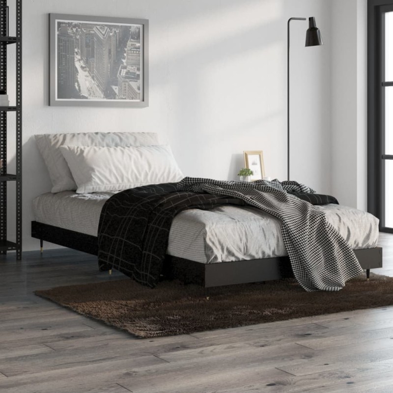 Giroletto Nero 90x200 cm in Legno Multistrato Giroletto Nero 90x200 cm in Legno Multistrato