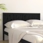 Testiera per Letto Nera 165,5x4x100cm in Legno Massello di Pino Testiera per Letto Nera 165,5x4x100cm in Legno Massello di Pino
